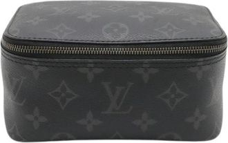Louis Vuitton Pre-owned Cube De Rangement PM Monogram Eclipse Pouch - Dames - Vintage Mini Tas - Zwart - ONE Size - Leer - Vintage