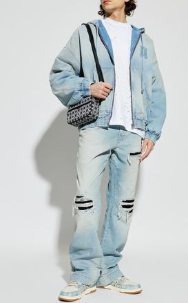 Amiri Denim Jacket With Vintage Effect, Mens, Blue