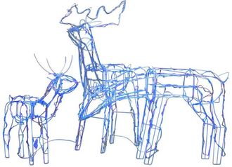 vidaXL Decorazioni di Natale a Forma di Renne 3 pz 229 led Vidaxl