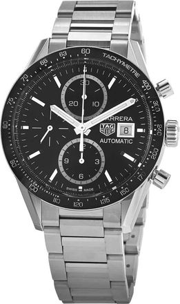 Tag Heuer Carrera Chronograph Automatic Black Dial Watch CV201AJ.BA0715