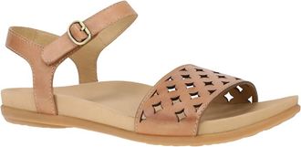 Dansko Womens Jodie Flat Sandals In Light Tan