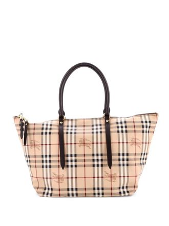 Burberry Salisbury Haymarket Coated Canvas Medium tote bag - Marrone