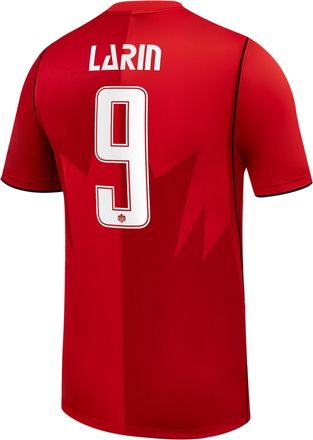 Nike Cyle Larin Canada Soccer 2026 Stadium Home Nike Mens Dri-FIT Soccer Jersey in Red | NN203945126-CAN