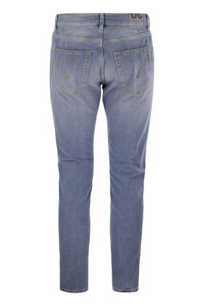 Dondup Mens Dian - Carrot-fit Jeans - Blue Cotton - Size 36 (Waist)