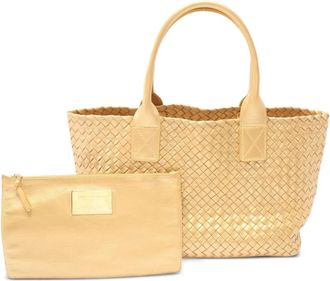 Bottega Veneta Borsa tote Hippopotamus PM in pelle anni 2000 - Oro