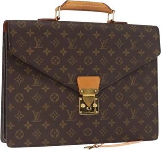 Louis Vuitton Pre-owned Vintage Canvas Handtas - Dames - Vintage Handtas - Bruin - ONE Size - Vintage
