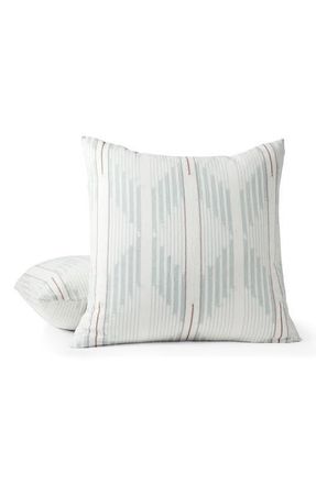 Coyuchi Morelia Jacquard Organic Cotton Accent Pillow Cover in Wave at Nordstrom