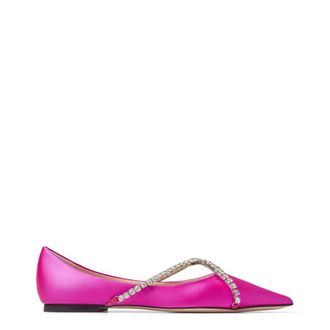 Jimmy Choo London Womens Genevi Ballerina Flats, Brand Size 35 ( US Size 5 )