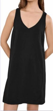 Michael Stars Camilla Tokyo Jersey Scoop Tank Dress In Black