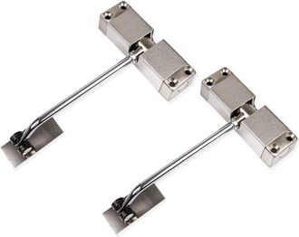 OEM Cierrapuertas - Dos Piezas - Amortiguador De Puerta - Ajustable - Incluye Kit De Montaje - Plateado