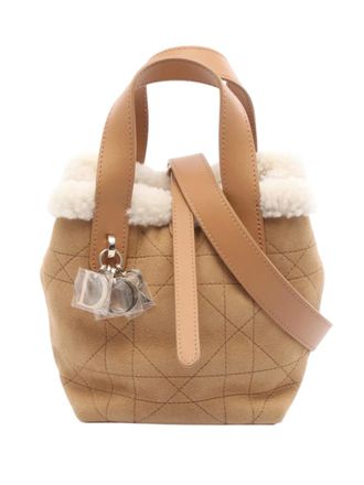 Dior 2025 Nano Suede Macrocannage DiorAlps Toujours satchel - women - Suede - One Size - Brown