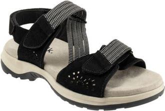 Softwalk Oahu Slingback Sandal in Black Suede at Nordstrom, Size 10.5