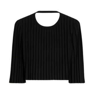 Max Mara Truien & Vesten, Dames, Zwart, M, Trui met ronde hals