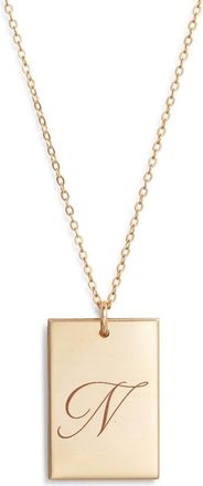 Set & Stones Stella Initial Pendant Necklace in Gold /N at Nordstrom