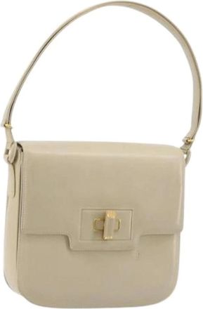 Gucci Pre-owned Shoulder Bags, female, Beige, Size: ONE SIZE Pre-owned Vintage Shoulder Bag