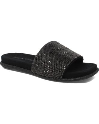 Django & Juliette Womens Yatin Sandals In Black Suede-Jewels