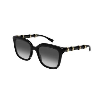 Gucci Rechthoekige Zonnebril - unisex - Accessoires - Zwart - Maat: 52 MM