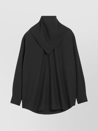 Ami wool high neck long sleeve shirt