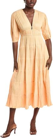 Maje Twisted Front Midi Dress
