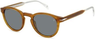Eyewear by David Beckham Heren, Accessoires, Bruin, Maat: 50 MM