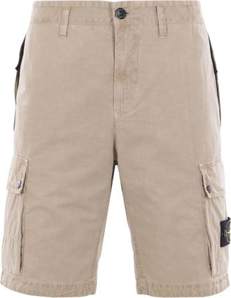 Stone Island Cargo corti in cotone - Marrone