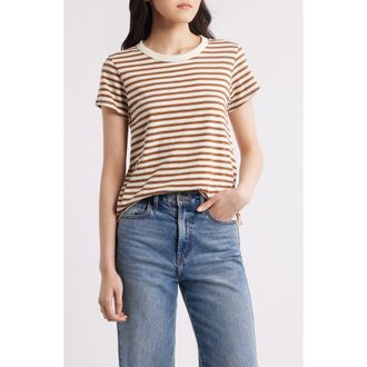 Rag & Bone The Slub Stripe T-Shirt in Wrbrm at Nordstrom, Size X-Small