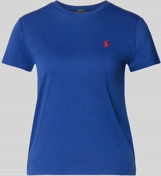 Polo Ralph Lauren T-Shirt mit Label-Stitching in Dunkelblau, Gr&ouml;&szlig;e XS