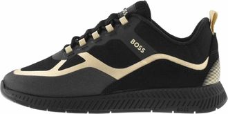 HUGO BOSS Mens Titanium Run Shoes In Black
