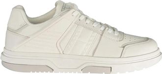 Tommy Hilfiger Leather Sneaker - Heren - Sneakers - Wit - 41 EU - Leer - Schoenen