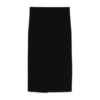 Max Mara Dames, Rokken, Zwart, Maat: M Viscose