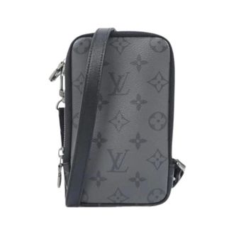 Louis Vuitton Pre-owned Cross Body Bags, male, Black, Size: ONE SIZE Pre-owned Monogram Eclipse Shoulder Bag