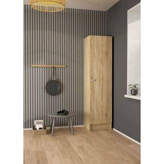 Dmora Armario Columna Dmora Para Cocina, Color Roble, Medidas 49 X 200 X 47 Cm, Con Embalaje Reforzado