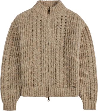 Fay Cardigan con zip - Toni neutri