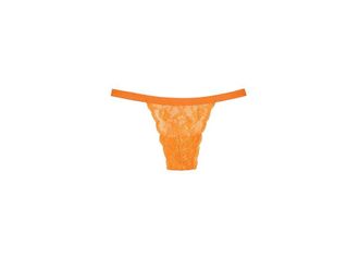 Cosabella Never Say Never Skimpie G-String Womens Underwear Spritz, Cotton/Lace/Polyamide