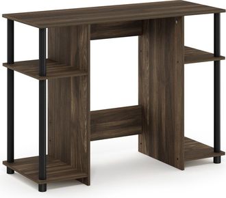 Furinno 15112 JAYA Compact Computer Study Desk, Columbia Walnut/Black