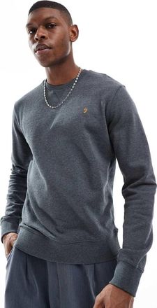 Farah Tim crew neck sweatshirt in gray
