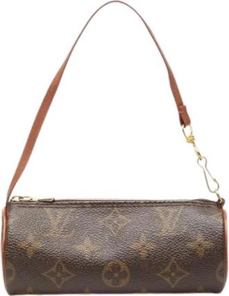 Louis Vuitton Pre-owned Papillon Pochette - Dames - Vintage Schoudertas - Bruin - ONE Size - Vintage