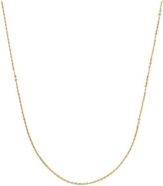 Made by Mary 14k Adjustable Flat Cable Chain in 14K Solid Gold at Nordstrom