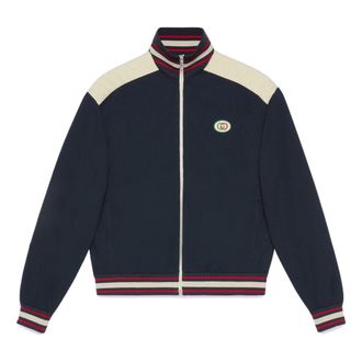 Gucci Cotton Jersey Zip Jacket Navy 706412-XJE8S-4735