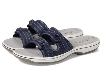 Clarks Breeze Piper Womens Shoes Navy Synthetic : 10 B - Medium