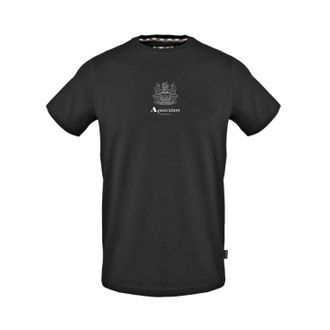 Aquascutum Heren Crew Neck Regular T-shirt (Zwart)