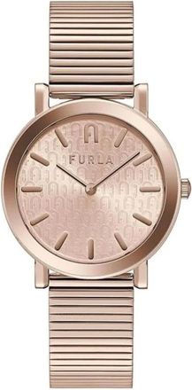Furla Watches, female, Pink, Size: ONE SIZE Stainless Steel Dress Watch