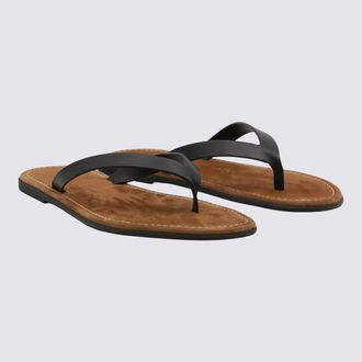 The Row Womens Flat Shoes Black