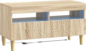 vidaXL Mueble De Tv Led Roble Sonoma Madera De Ingenier&iacute;a Vidaxl