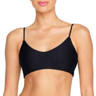 Mikoh Swimwear Womens Capri Top In Noir
