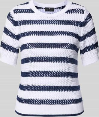 Monari Strickpullover mit 1/2-Arm in Marine, Größe 34