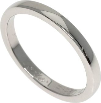 Cartier Platinum Platinum 950 Band Ring (Pre-Owned)
