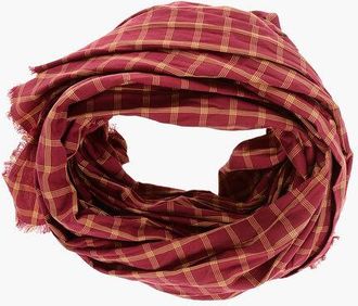 Dsquared2 Two-Tone Checked Scarf with Fringes size Unica