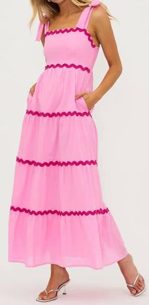 Beach Riot Charlotte Dress In Sweet Pink