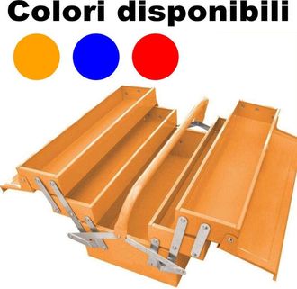 Trade Shop Trade Shop - Cassetta Porta Attrezzi In Metallo Estensibile 40 X 20 X 19,5cm Organizer